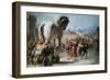 The Procession of the Trojan Horse into Troy, C1760-Giovanni Battista Tiepolo-Framed Giclee Print