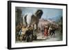 The Procession of the Trojan Horse into Troy, C1760-Giovanni Battista Tiepolo-Framed Giclee Print