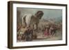 The Procession of the Trojan Horse into Troy, Ca 1760-Giandomenico Tiepolo-Framed Giclee Print