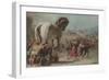 The Procession of the Trojan Horse into Troy, Ca 1760-Giandomenico Tiepolo-Framed Giclee Print