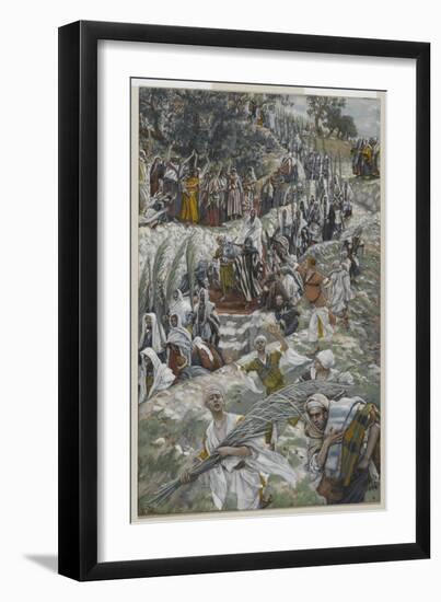 The Procession on the Mount of Olives-James Tissot-Framed Giclee Print