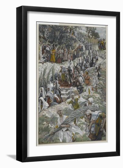 The Procession on the Mount of Olives-James Tissot-Framed Giclee Print