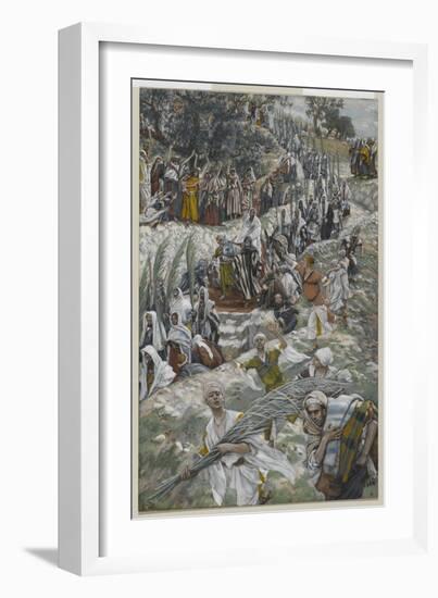 The Procession on the Mount of Olives-James Tissot-Framed Giclee Print