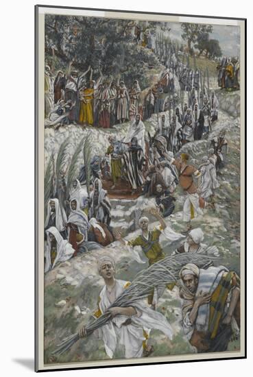 The Procession on the Mount of Olives-James Tissot-Mounted Giclee Print