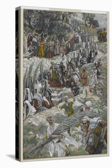 The Procession on the Mount of Olives-James Tissot-Stretched Canvas