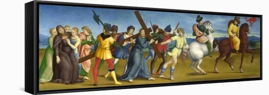 The Procession to Calvary, 1504-1505-Raphael-Framed Stretched Canvas