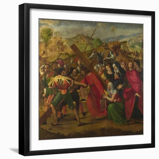 The Procession to Calvary, C. 1505-Ridolfo Ghirlandaio-Framed Giclee Print