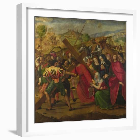 The Procession to Calvary, C. 1505-Ridolfo Ghirlandaio-Framed Giclee Print