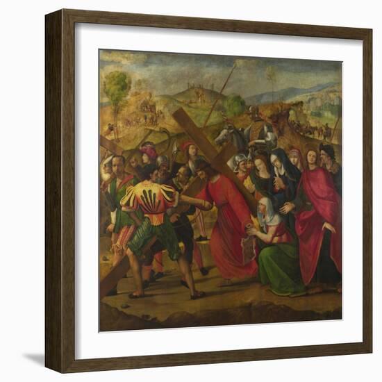 The Procession to Calvary, C. 1505-Ridolfo Ghirlandaio-Framed Giclee Print