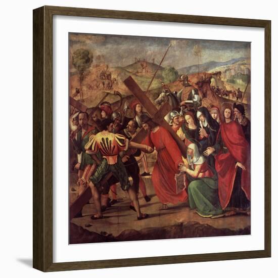 The Procession to Calvary, c.1505-Ridolfo Ghirlandaio-Framed Giclee Print