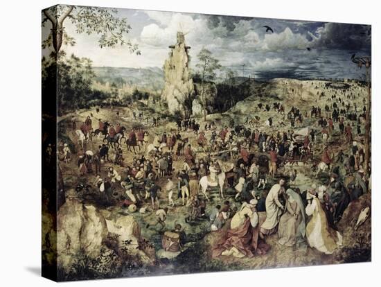 The Procession to Calvary-Pieter Bruegel the Elder-Stretched Canvas