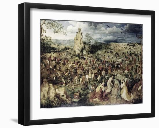 The Procession to Calvary-Pieter Bruegel the Elder-Framed Giclee Print