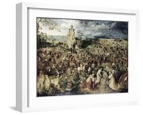 The Procession to Calvary-Pieter Bruegel the Elder-Framed Giclee Print