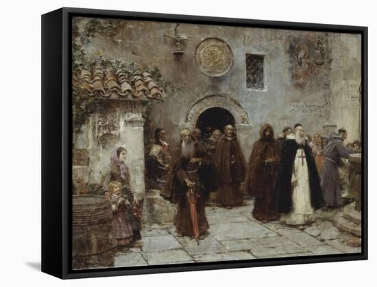 The Procession-Jose Benlliure Y Gil-Framed Stretched Canvas