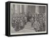 The Proclamation of King Edward Vii, at the Royal Exchange-G.S. Amato-Framed Stretched Canvas