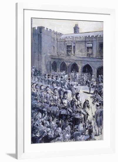 The Proclamation of Queen Victoria at St James's Palace, Westminster, London, 1837-William Heysham Overend-Framed Giclee Print