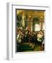 The Proclamation of Wilhelm as Kaiser of the New German Reich, in the Hall of Mirrors at Versailles-Anton Alexander von Werner-Framed Giclee Print