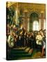 The Proclamation of Wilhelm as Kaiser of the New German Reich, in the Hall of Mirrors at Versailles-Anton Alexander von Werner-Stretched Canvas