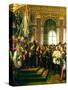 The Proclamation of Wilhelm as Kaiser of the New German Reich, in the Hall of Mirrors at Versailles-Anton Alexander von Werner-Stretched Canvas