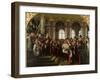 The Proclamation of Wilhelm as Kaiser of the New German Reich, in the Hall of Mirrors at Versailles-Anton Alexander von Werner-Framed Giclee Print