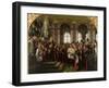 The Proclamation of Wilhelm as Kaiser of the New German Reich, in the Hall of Mirrors at Versailles-Anton Alexander von Werner-Framed Giclee Print