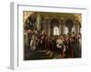 The Proclamation of Wilhelm as Kaiser of the New German Reich, in the Hall of Mirrors at Versailles-Anton Alexander von Werner-Framed Giclee Print