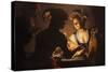 The Procuress, 1625-Gerrit van Honthorst-Stretched Canvas