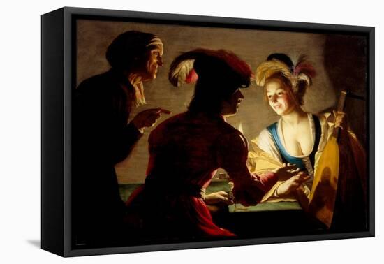 The Procuress, 1625-Gerrit van Honthorst-Framed Stretched Canvas