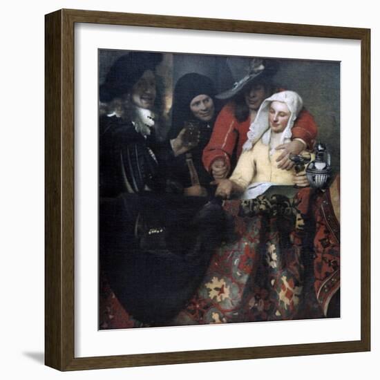 The Procuress, 1656-Johannes Vermeer-Framed Giclee Print