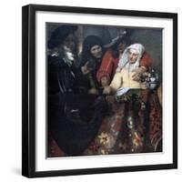 The Procuress, 1656-Johannes Vermeer-Framed Giclee Print