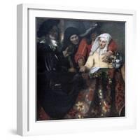 The Procuress, 1656-Johannes Vermeer-Framed Giclee Print