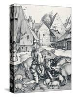 The Prodigal Son, 1495-Albrecht Dürer-Stretched Canvas