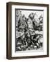 The Prodigal Son, 1496 (Engraving)-Albrecht Dürer-Framed Giclee Print