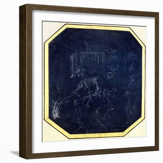 The Prodigal Son before the Fire, Early 16th Century-null-Framed Giclee Print