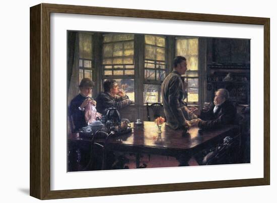 The Prodigal Son in Modern Life- the Farewell-James Tissot-Framed Art Print