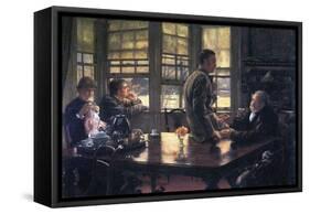 The Prodigal Son in Modern Life- the Farewell-James Tissot-Framed Stretched Canvas