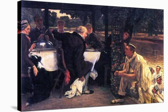 The Prodigal Son in Modern Life- the Fattened Calf-James Tissot-Stretched Canvas