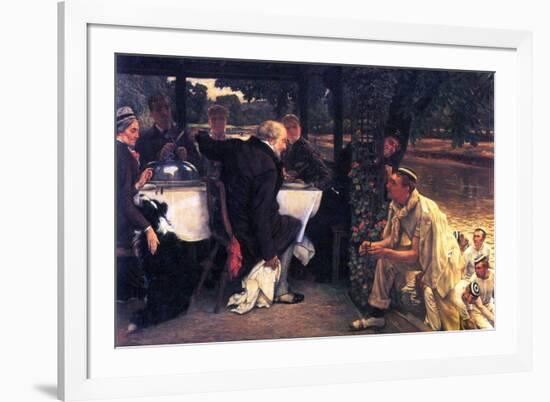 The Prodigal Son In Modern Life- The Fattened Calf-James Tissot-Framed Art Print