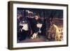 The Prodigal Son In Modern Life- The Fattened Calf-James Tissot-Framed Art Print