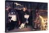 The Prodigal Son In Modern Life- The Fattened Calf-James Tissot-Stretched Canvas