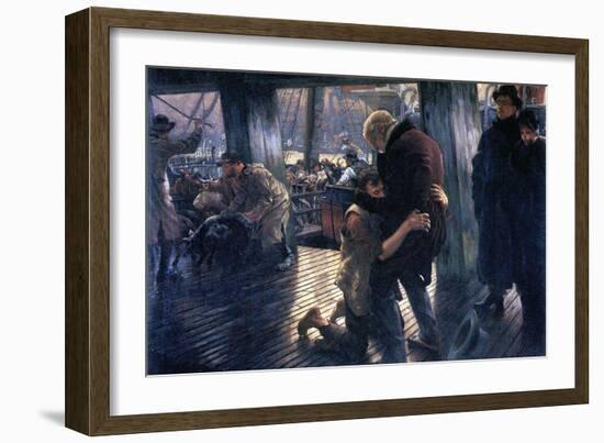 The Prodigal Son In Modern Life - The Return-James Tissot-Framed Art Print