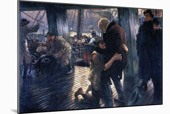 The Prodigal Son In Modern Life - The Return-James Tissot-Mounted Art Print