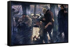 The Prodigal Son in Modern Life - the Return-James Tissot-Framed Stretched Canvas