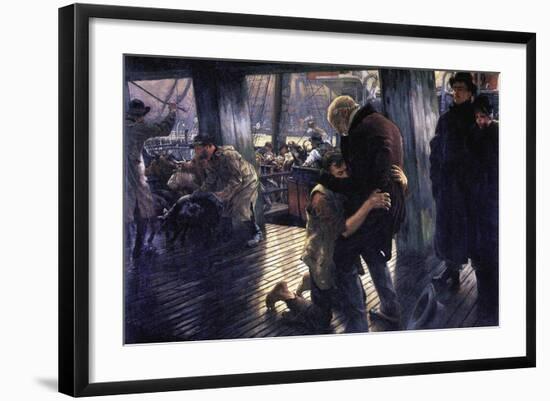 The Prodigal Son In Modern Life - The Return-James Tissot-Framed Art Print