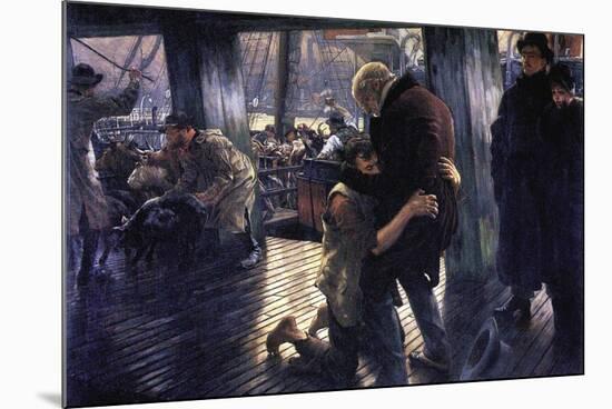 The Prodigal Son In Modern Life - The Return-James Tissot-Mounted Art Print