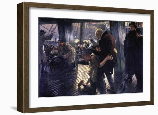 The Prodigal Son In Modern Life - The Return-James Tissot-Framed Art Print