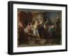 The Prodigal Son Living with Harlots, c.1750-Johann Wolfgang Baumgartner-Framed Giclee Print