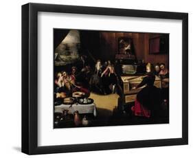 The Prodigal Son with the Courtesans Or, Interior Scene-Pieter Jansz. Pourbus-Framed Giclee Print