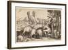 The Prodigal Son with the Swine, 1538-Hans Sebald Beham-Framed Giclee Print