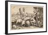 The Prodigal Son with the Swine, 1538-Hans Sebald Beham-Framed Giclee Print